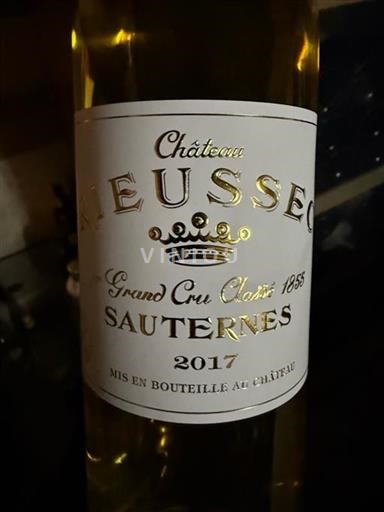 Bordeaux Sauternes Château Rieussec 2017