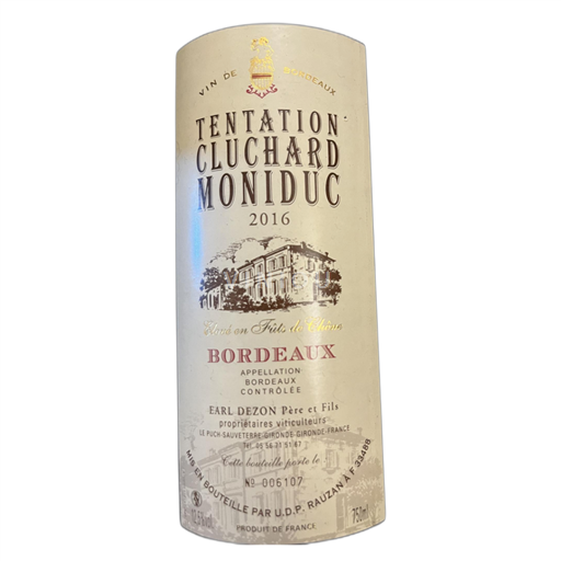 Bordeaux Cluchard Moniduc Tentation 2016