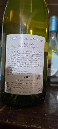 Dolina Loare Domaine La Noiraie Sérénade 2023