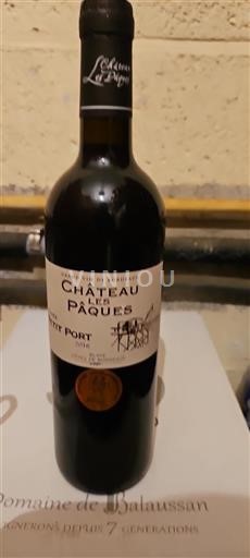 Bordeaux Blaye-côtes-de-bordeaux Château Les Paques Petit Port 2016