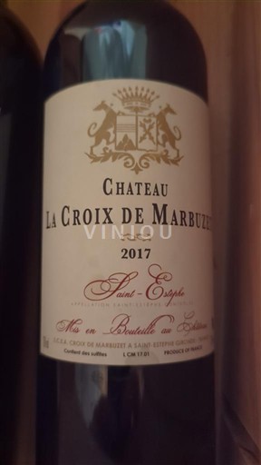 Bordo Сен-Тестеф Château La Croix de Marbuzet 2017