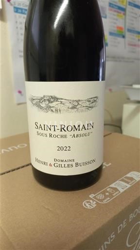 Burgund Saint-Romain Domaine Henri & Gilles Buisson Sous Roche 'Absolu' 2022