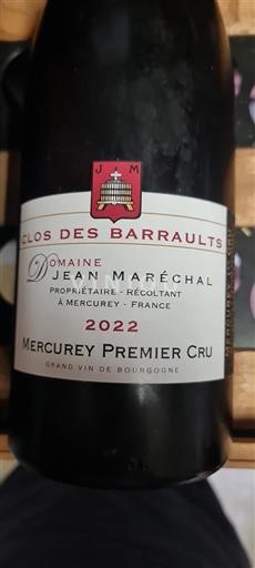 Bourgondië Mercurey Premier Cru Domaine Jean Maréchal Clos des Barraults 2022