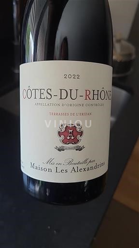 Rhône Valley Côtes-du-Rhône Maison Les Alexandrins Terrasses de l'Eridan 2022