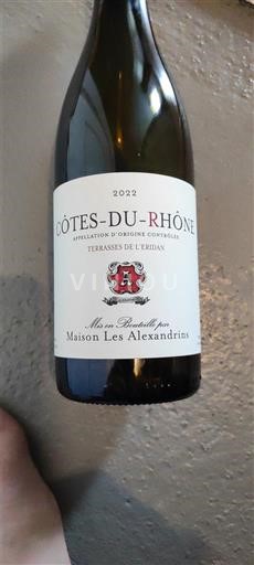 Thung lũng Rhône Côtes-du-rhône Maison Les Alexandrins Terrasses de l'Eridan 2022