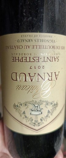 Bordeaux Saint-Estèphe Château Arnaud 2017