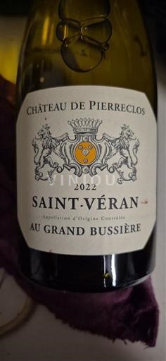 Burgundi Saint-Véran Château Pierreclos Au grand bussiere 2022