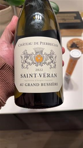 Bourgogne Saint-Véran Château Pierreclos Au grand bussiere 2022