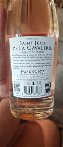 Languedoc in Roussillon Pays d'Oc Domaine Saint Jean de la Cavalerie Feu Cerise 2024