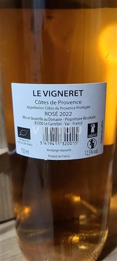 Provansa Côtes-de-Provence Le Vigneret 2022