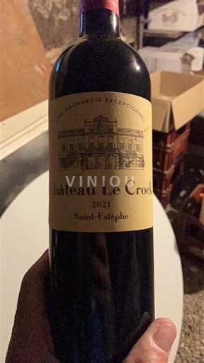 Bordéus Saint-Estèphe Cru Bourgeois Exceptionnel Le Crock 2021
