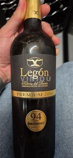 Castilien og León Ribera del Duero Legón Premium 2016