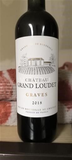 Bordeaux Graves Château Grand Loubet 2018