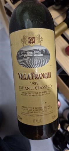 Toscana Chianti Classico Villa Franchi 1989