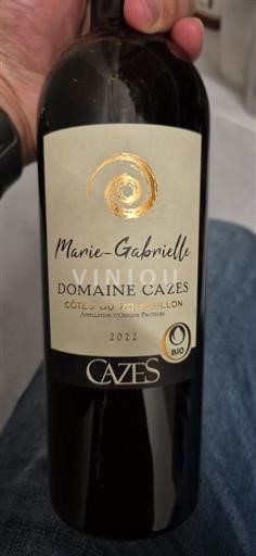 Roussillon Côtes-du-Roussillon Domaine Cazes Marie-Gabrielle 2022