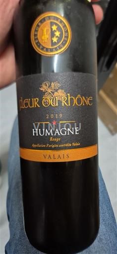 Valais Ikke specificeret Fleur du Rhône Humagne 2019