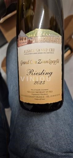 Alsacia No especificado Grand Cru Gérard Nicolet et Fils Grand Cru Zinnkoepflé 2023