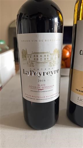 Bordeaux Blaye-Côtes-de-Bordeaux Château La Peyreyre 2016