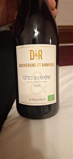 Vallée du Rhône Côtes-du-rhône Dauvergne et Ranvier De Natura Rerum 2023