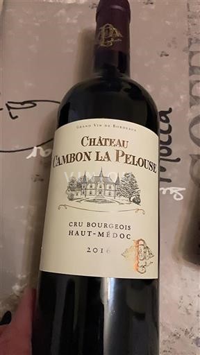 Bordeaux Haut-Médoc Cru Bourgeois Cambon la Pelouse 2016