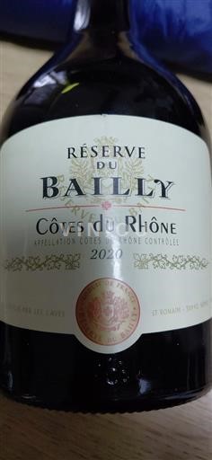 Rhône-dalen Côtes-du-Rhône Réserve du Bailly 2020