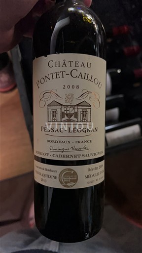 Bordeaux Pessac-Léognan Château Pontet-Caillou 2008