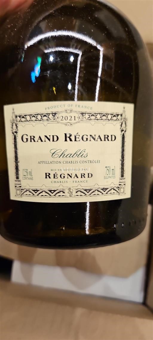 Borgogna Chablis Régnard Grand Régnard 2021