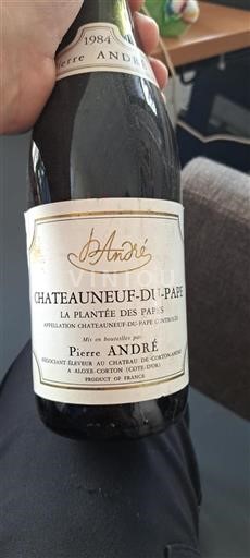 Valle del Rodano Châteauneuf-du-Pape Pierre André La Plantée des Papes 1984