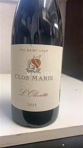 Linguadoca Pic Saint-Loup Clos Marie L'Olivette 2023
