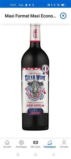 Languedoc og Roussillon Pays d'Oc Steak Wine 2023