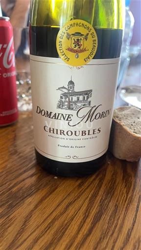 Beaujolais Chiroubles Domaine Morin Sin añada