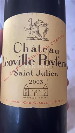 Bordéus Saint-Julien Grand Cru Léoville Poyferré 2003