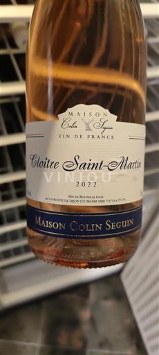 Burgundsko Nespecifikováno Maison Colin Seguin Cloître Saint-Martin 2022