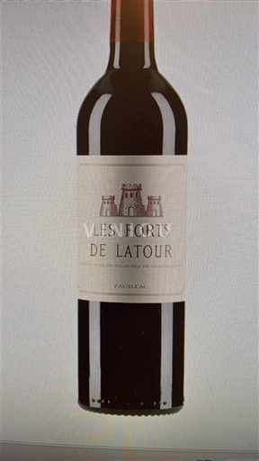 Bordeaux Pauillac Château Latour Les Forts de Latour 1998