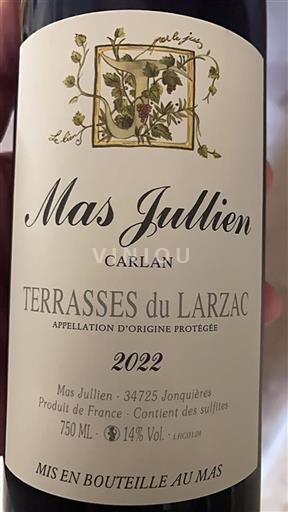 Languedoc Terrasses del Larzac Mas Jullien Carlan 2022