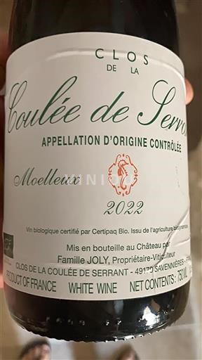 Loirevallei Savennières Clos de la Coulée de Serrant Coulée de Serrant 2022
