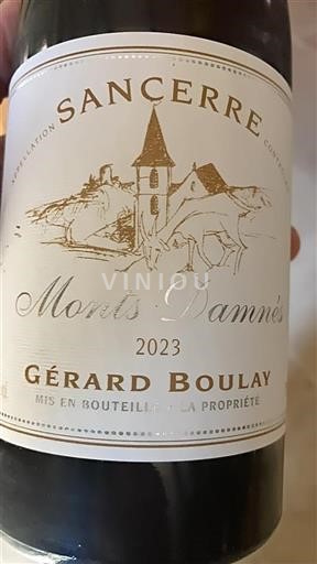 Thung lũng sông Loire Sancerre. Gérard Boulay Monts Damnés 2023