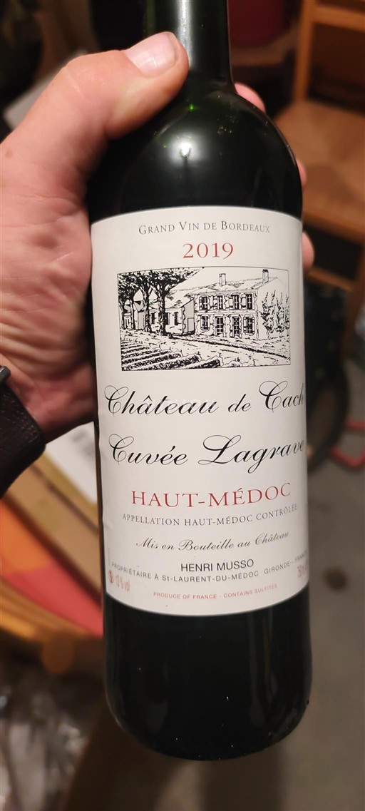 Bordeaux Haut-Médoc Château Cach Lagrave 2019