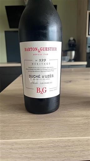Rhônetal Duché d'Uzès Barton & Guestier N° 299 Héritage 2023