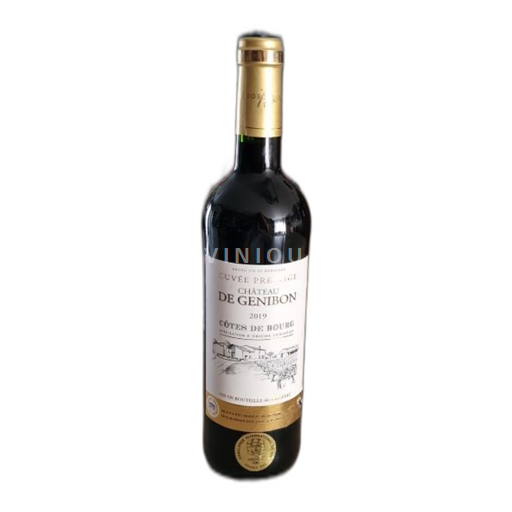 Vin Rouge sec Cuvée Prestige Château Genibon 2019 France Bordeaux Côtes-de-bourg AOC