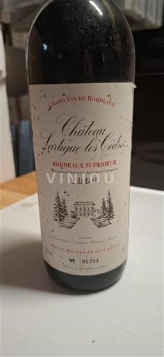 Bordeaux Bordeaux Supérieur Château Lartigue les Cèdres 1994