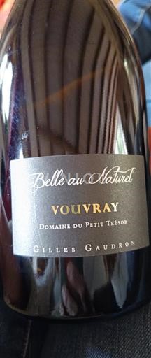 Dolina Loare Vouvray Domaine Petit Trésor Belle au Naturel 2019