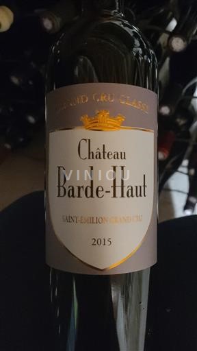 Bordeaux Saint-Émilion Grand Cru Château Barde-Haut 2015