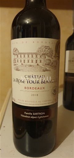 Bordeaux Château La Rose Tour Blanche 2018