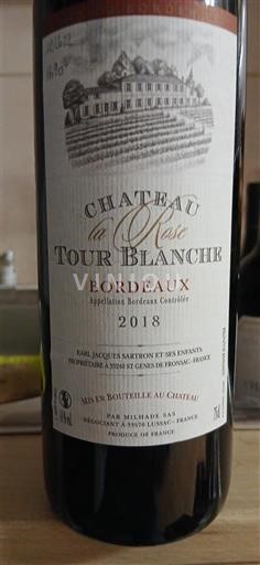 Bordo Château La Rose Tour Blanche 2018