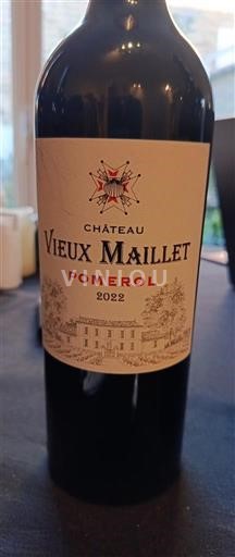 Bordeaux Pomerol Château Vieux Maillet 2022
