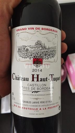 Bordeaux Castillon Côtes de Bordeaux Château Haut-Tuquet 2014