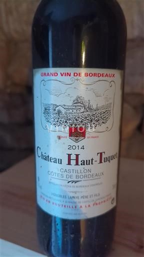Bordeaux Castillon Côtes de Bordeaux Château Haut-Tuquet 2014