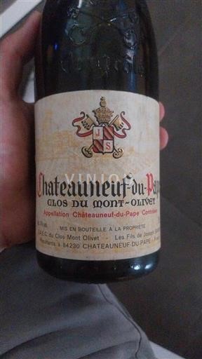 Rhônen laakso Châteauneuf-du-Pape Clos du Mont-Olivet 1995