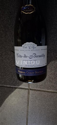 Beaujolais Côte-de-brouilly Maison Colin Seguin 2019
